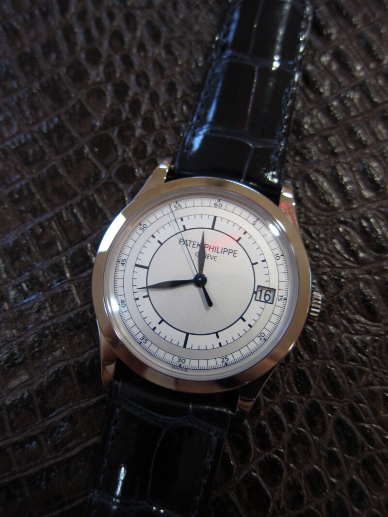 **SOLD** Patek Philippe Calatrava ref #5296G track dial