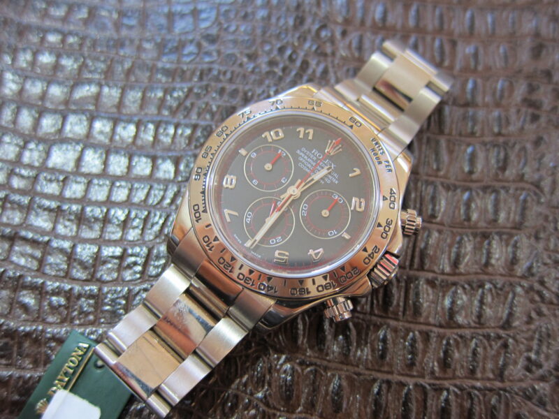 **SOLD**ROLEX DAYTONA WHITE GOLD REF#116509 RACING DIAL