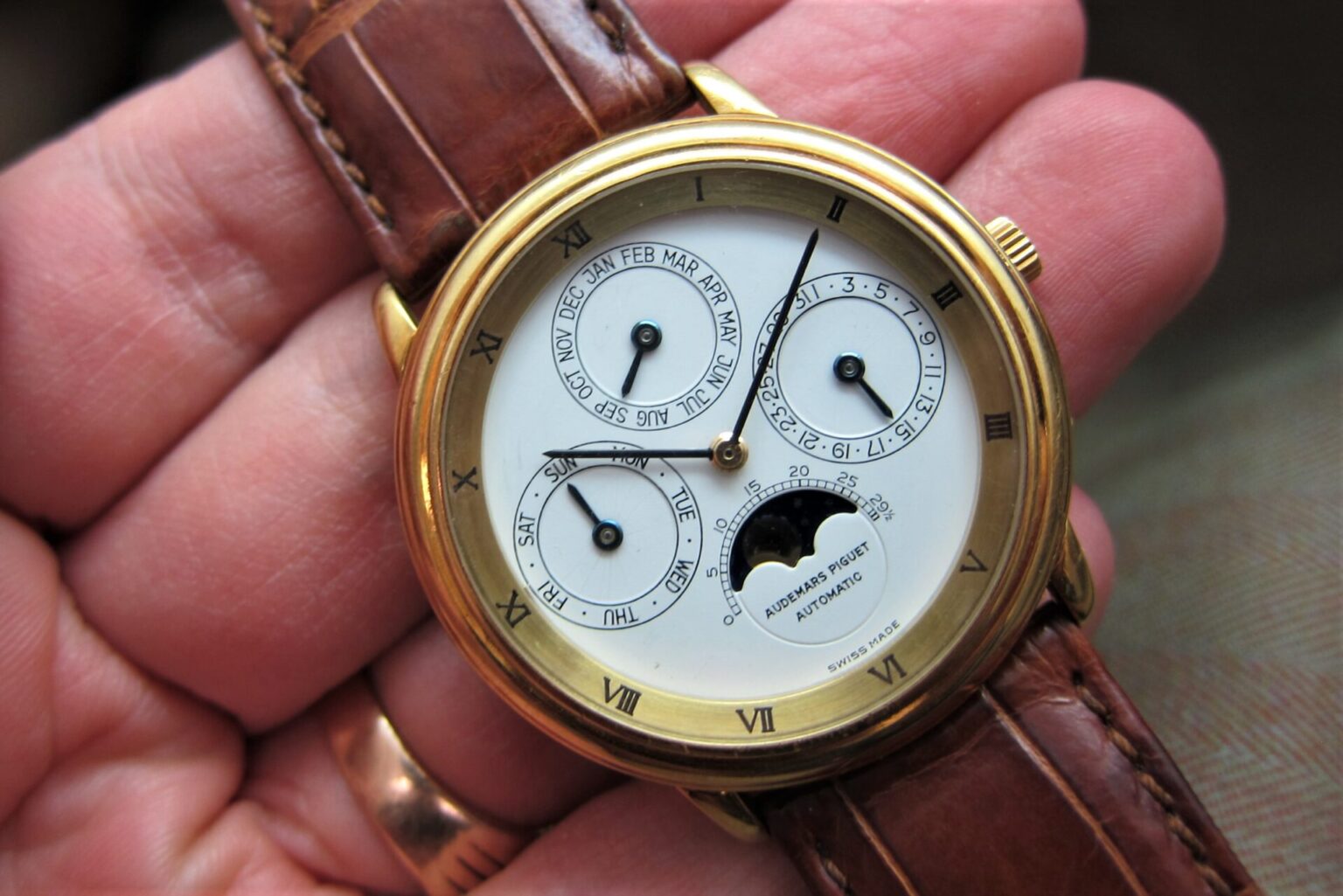  SOLD Audemars Piguet Quantieme Perpetual Ref 25548 Rare Roman 