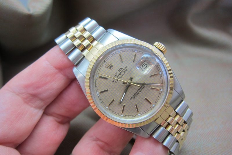 Rolex Vintage Datejust 16013 Two Tone Houndstooth dial - Image 2