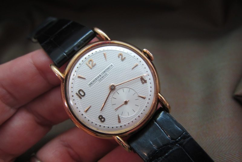 Vacheron Constantin Vintage 18k Rose Gold Guilloche Dial Calatrava