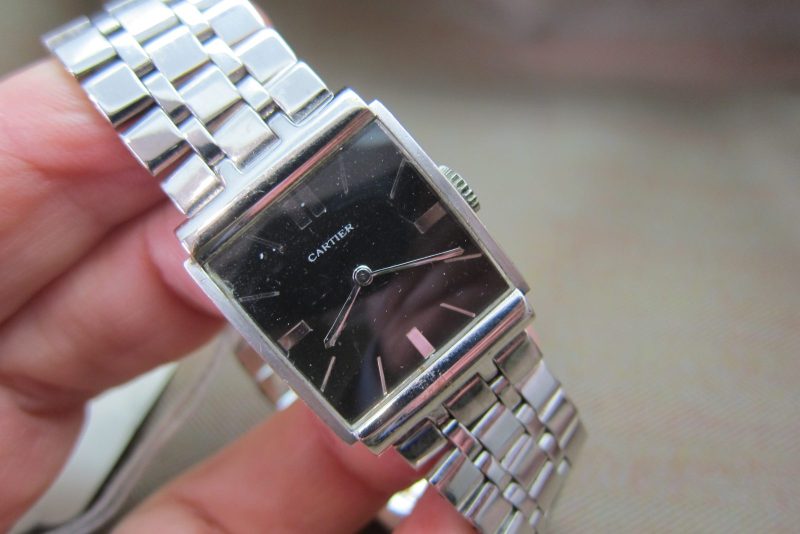 Cartier  Vintage 18k White Gold 1940s EWC Movement with Original Bracelet