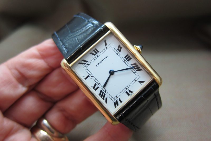 Cartier Tank Jumbo Automatic 17002 18k Deployant buckle