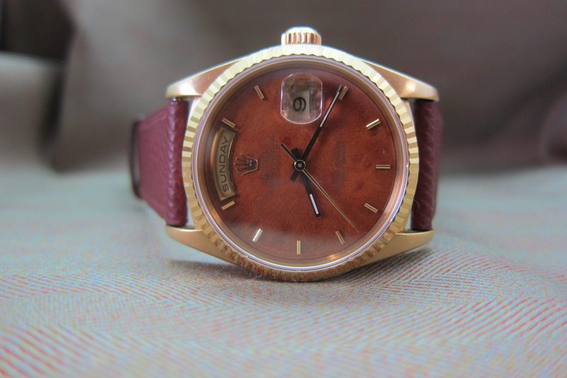 Rolex Vintage Day-Date 18038 Wood Dial T Serial - Image 7