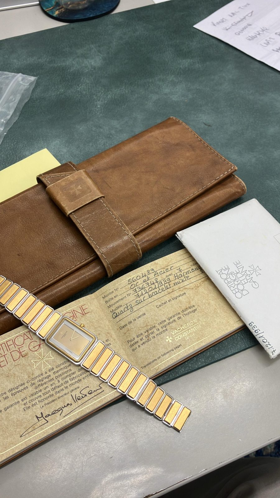 Vacheron Constantin Vintage Harmony  18k Gold and Steel Full Set - Image 12