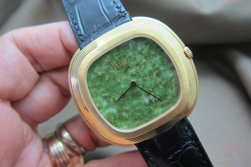 Piaget 18k  Black Tie Vintage Inspiration Andy Warhol Jade Dial