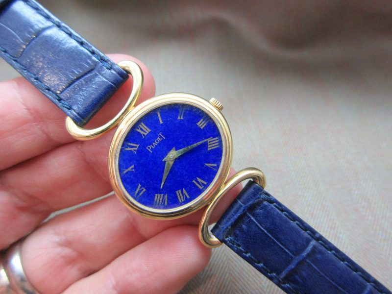 Piaget Vintage 18k Lapis Dial 9802