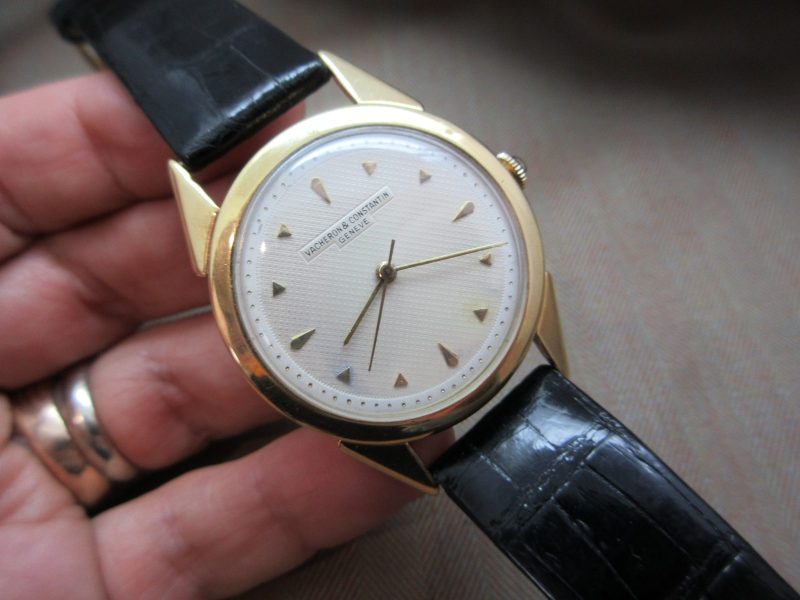 Vacheron Constantin  Vintage18k  Batman Guilloche Dial 50's