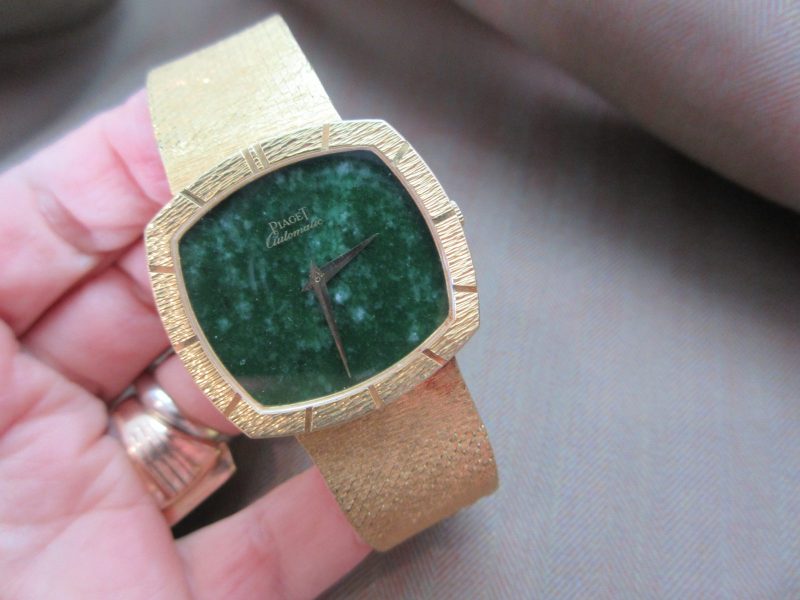 Piaget Vintage 18k  Jade Dial  Automatic 12423