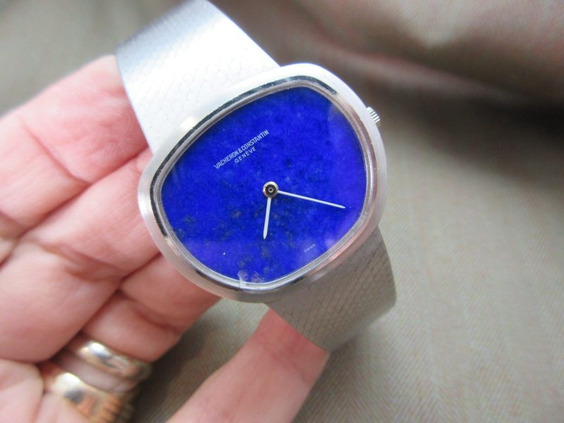 Vacheron Constantin Vintage Bulls Head 18k White Gold Lapis Dial