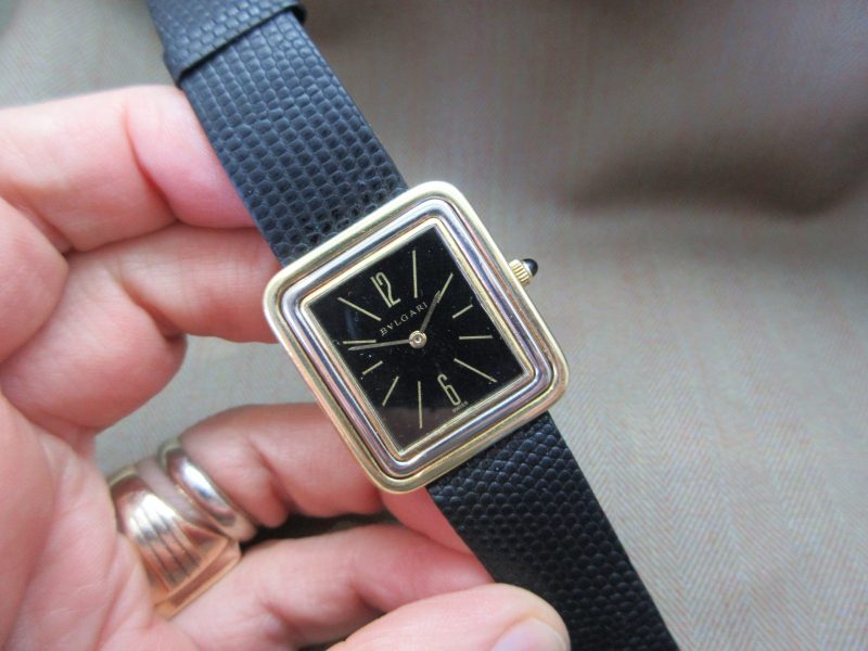 Bulgari x Genta Vintage 18k Bi-Color Stepped Bezel White & Yellow Gold