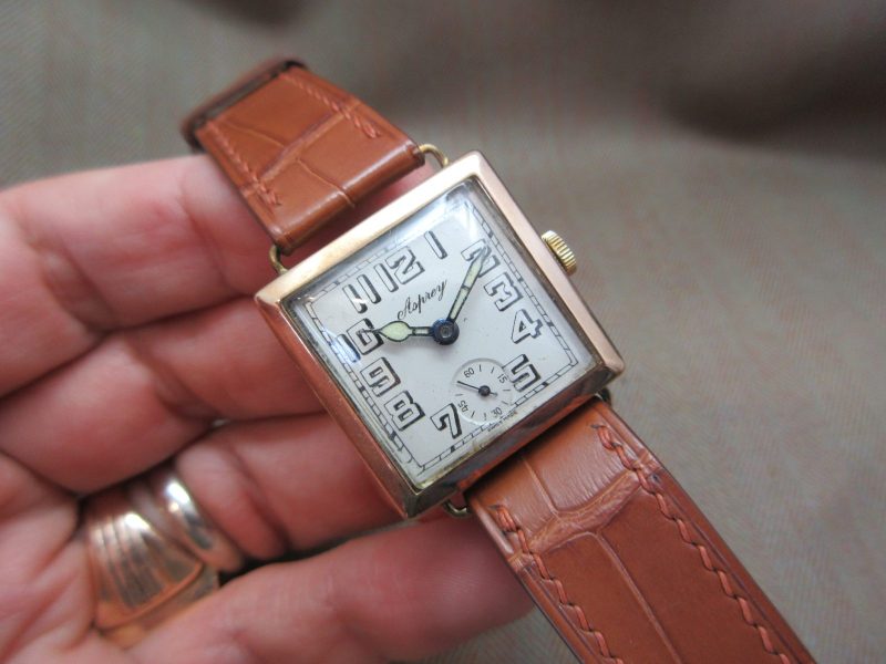 Asprey Vintage 1940s 9ct Gold UK-Made Dress Watch