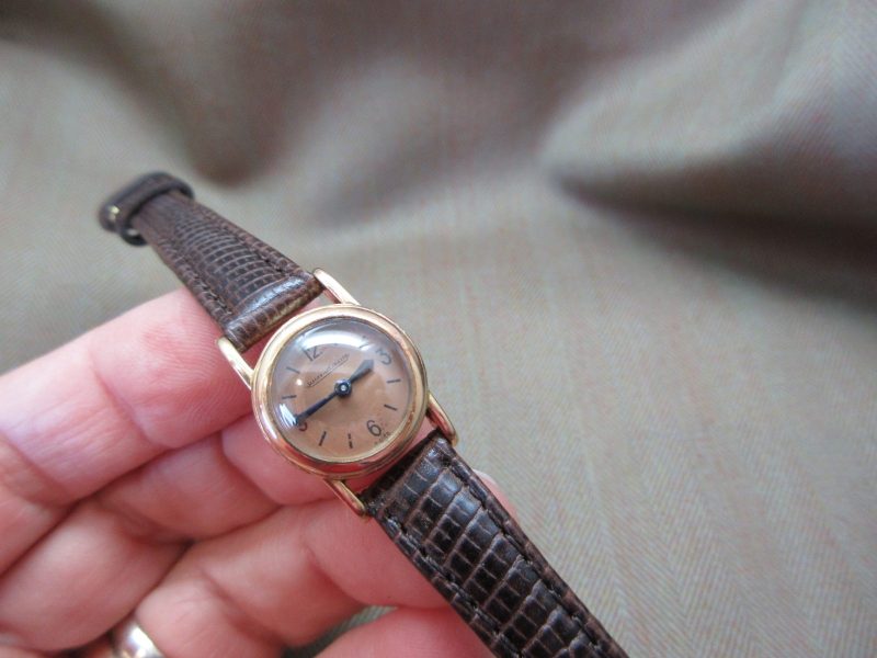 Jaeger-LeCoultre Vintage Mini Duoplan 18k Rose Gold Salmon Dial