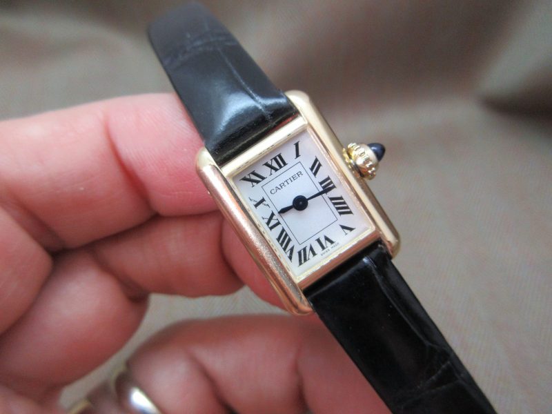 Cartier Mini Tank 4567 18k Gold with Original Box & Papers