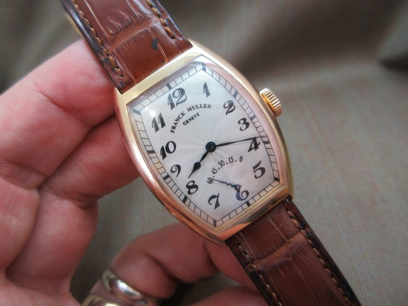 Franck Muller Vintage  Retrograde 5850 18k Rose Gold  90's