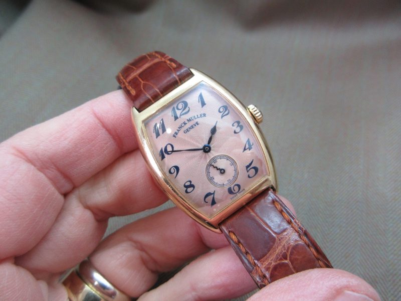 Franck Muller Vintage Master of Complications 7501 S6 MM Salmon Guilloché Dial 18k