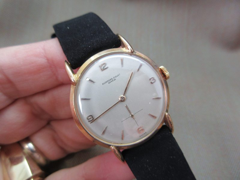 Vintage 1960s Audemars Piguet “Horn Lugs” in 18k Rose Gold