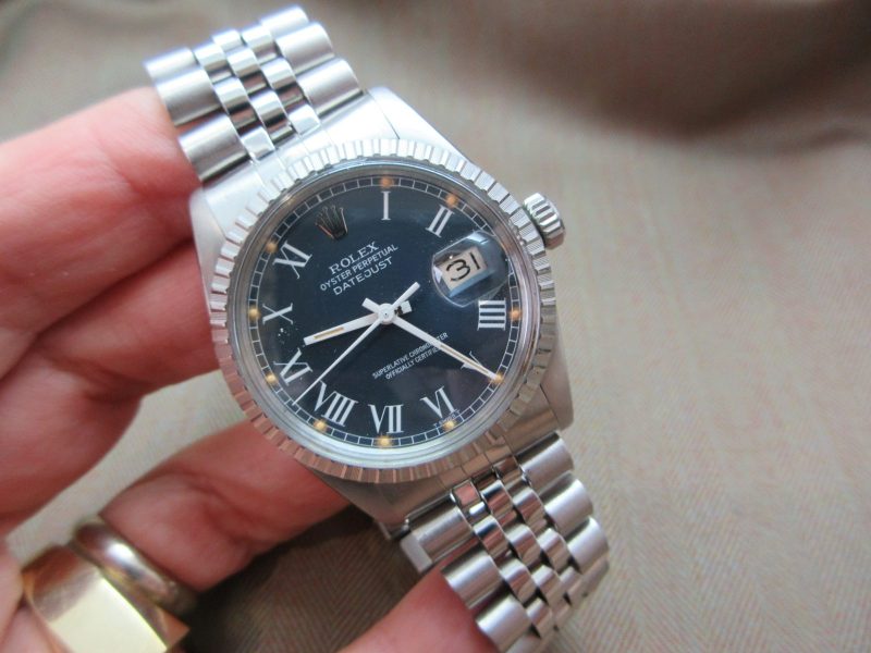 Rolex Vintage Big Blue  Roman Dial Box & Papers