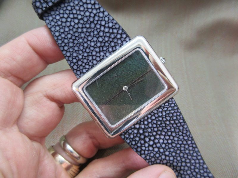 Corum Vintage TV Jumbo Feather Dial 18k White Gold