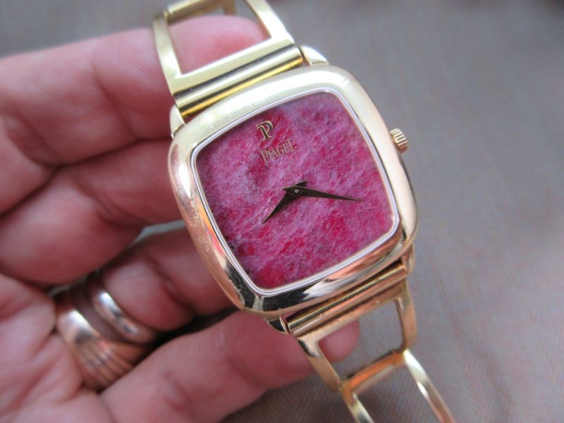 Piaget Vintage 18k Rubellite Dial