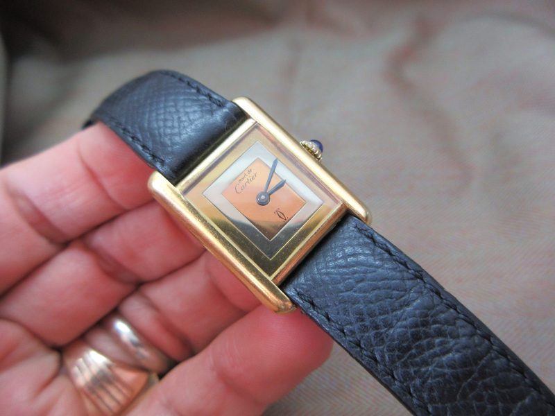 Cartier Vintage Vermeil Tank must Tri Color Junior Size