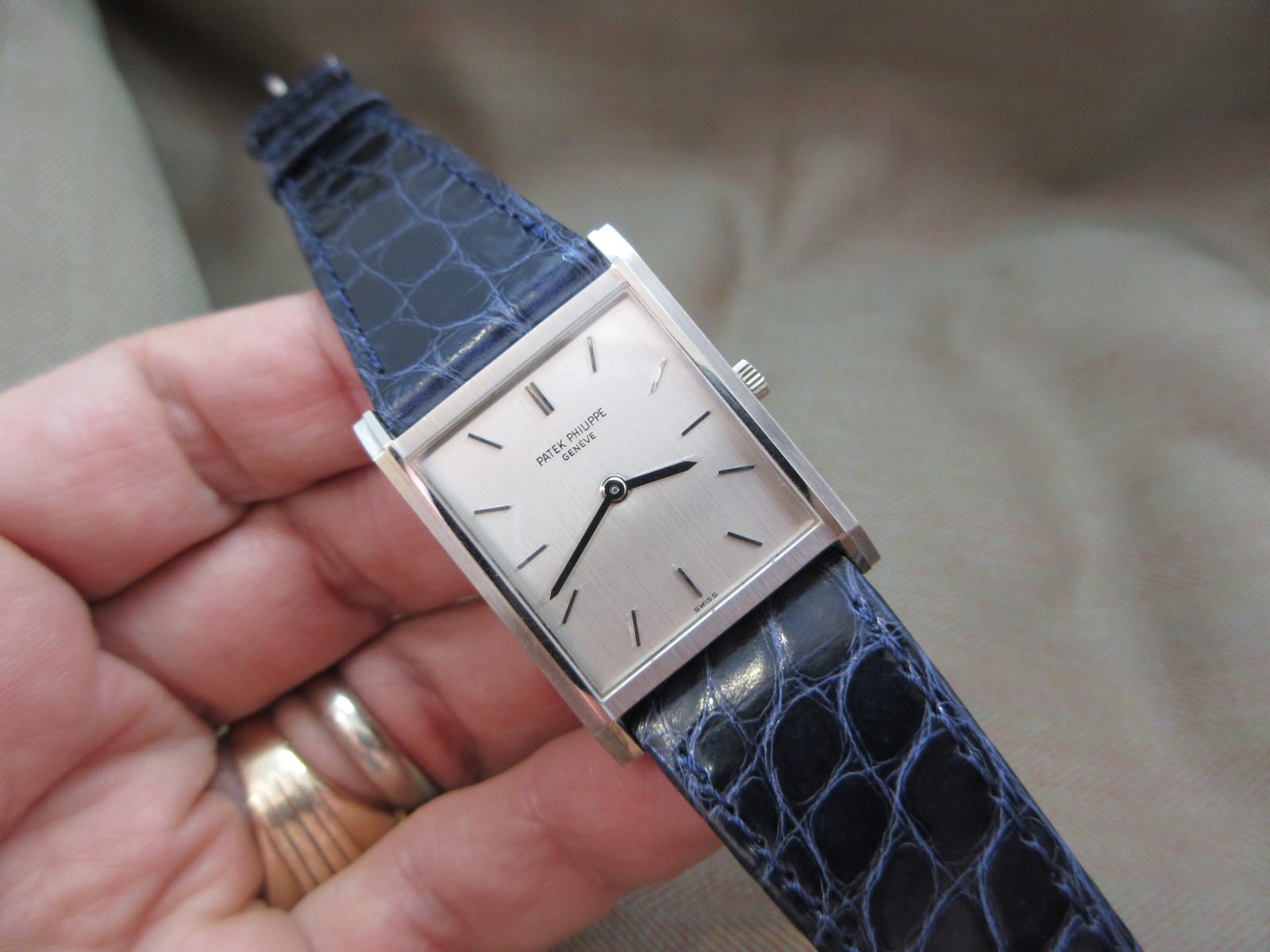 Patek Philippe Vintage 18k White Gold 3519 Mint Condition with Paper & Pouch