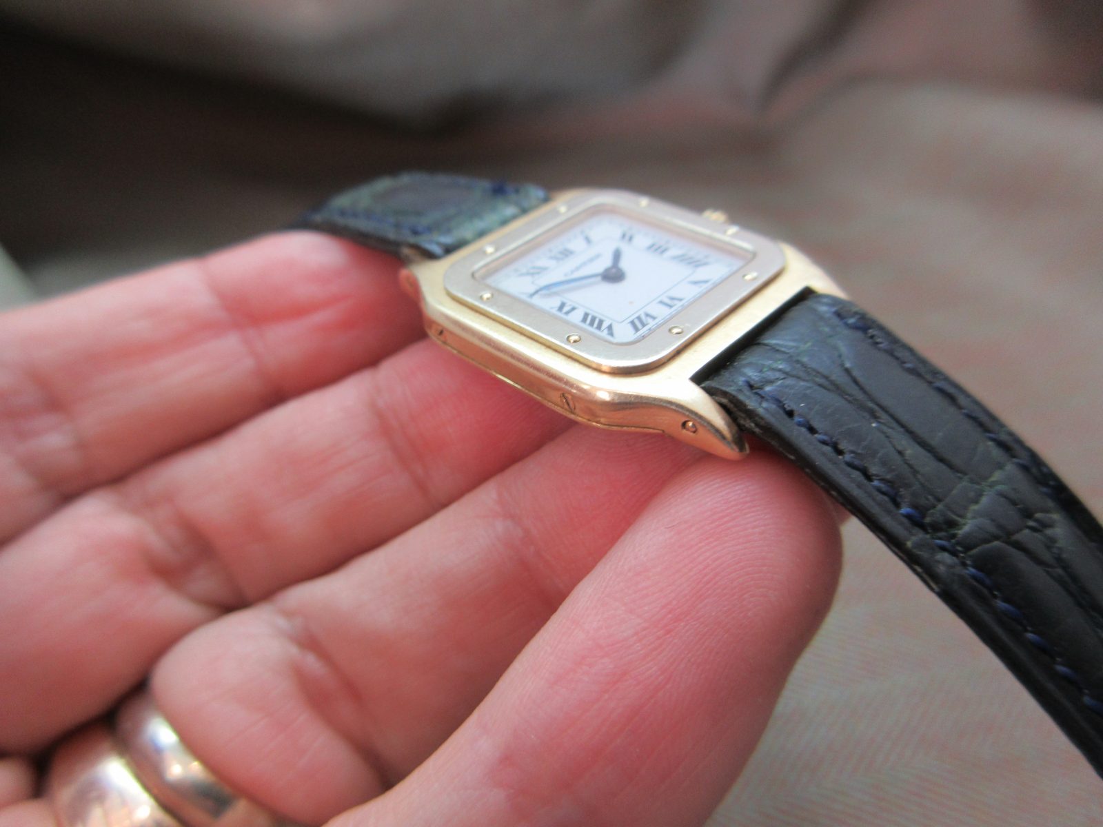 Cartier Santos Dumont Vintage Junior Size 18k 80's 9606 - Image 3