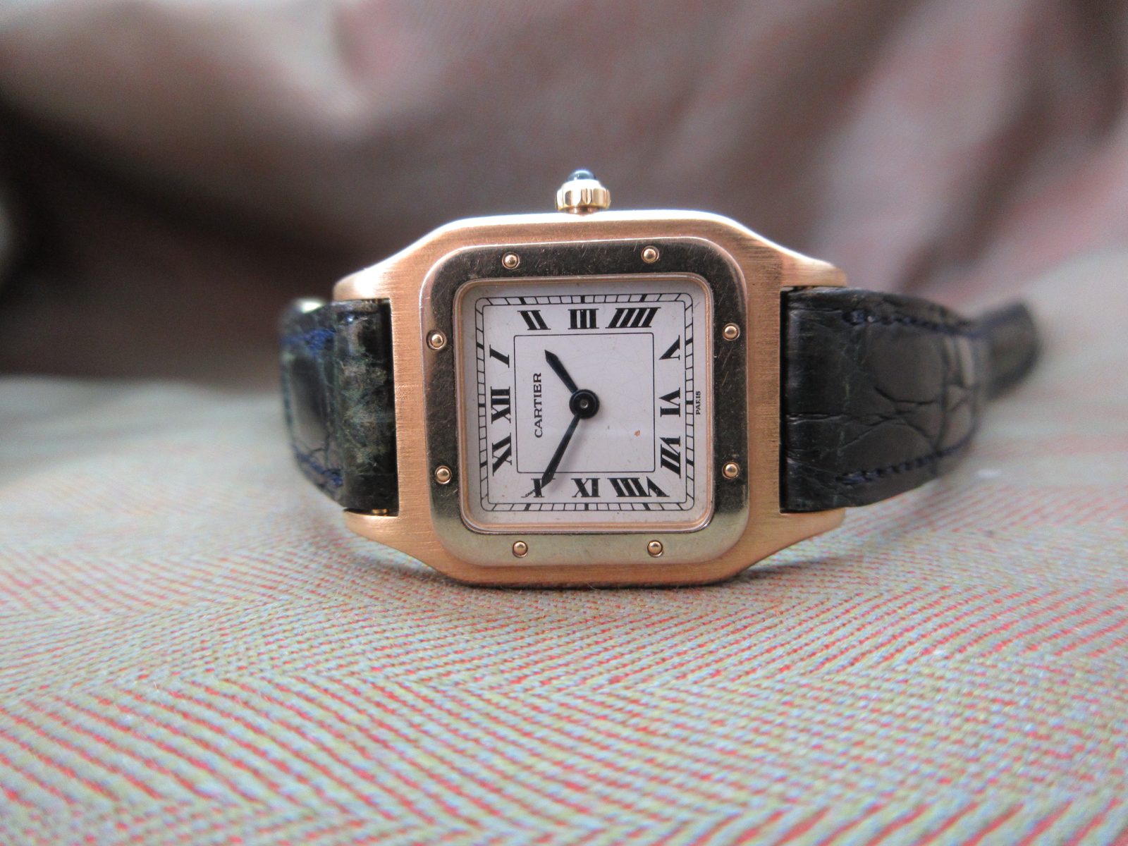 Cartier Santos Dumont Vintage Junior Size 18k 80's 9606 - Image 5