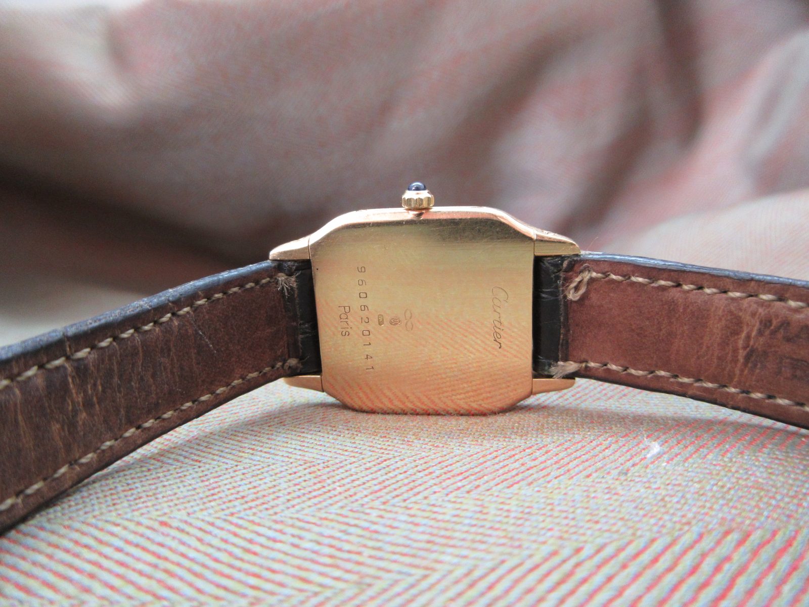 Cartier Santos Dumont Vintage Junior Size 18k 80's 9606 - Image 7