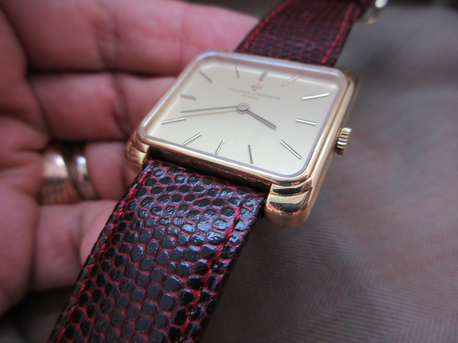 Vacheron Constantin Vintage 18k Large Stepped Cushion Case 34008 - Image 5