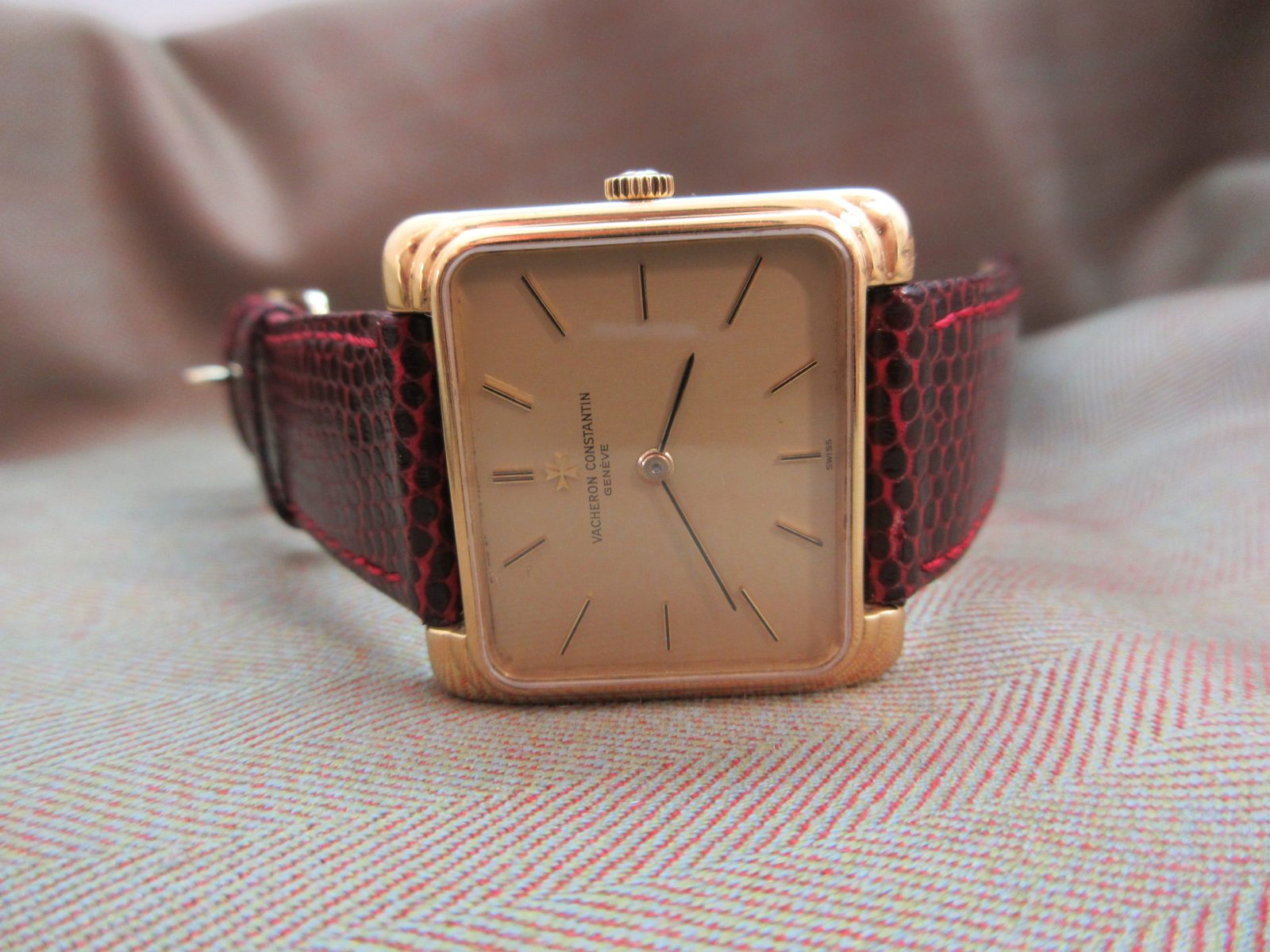 Vacheron Constantin Vintage 18k Large Stepped Cushion Case 34008 - Image 7