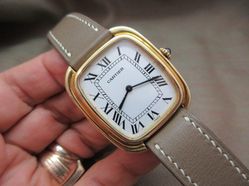 Vintage Cartier Jumbo Gondole Verticale Paris 18k