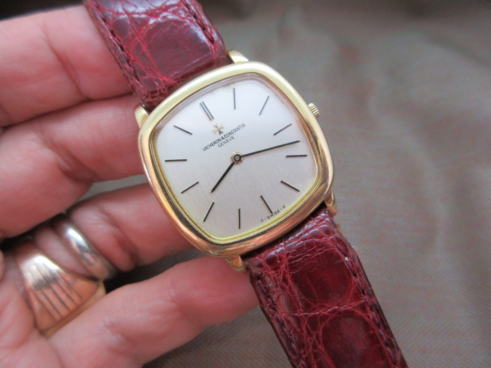 Vintage Vacheron Constantin 18k Yellow Gold TV Case 2098