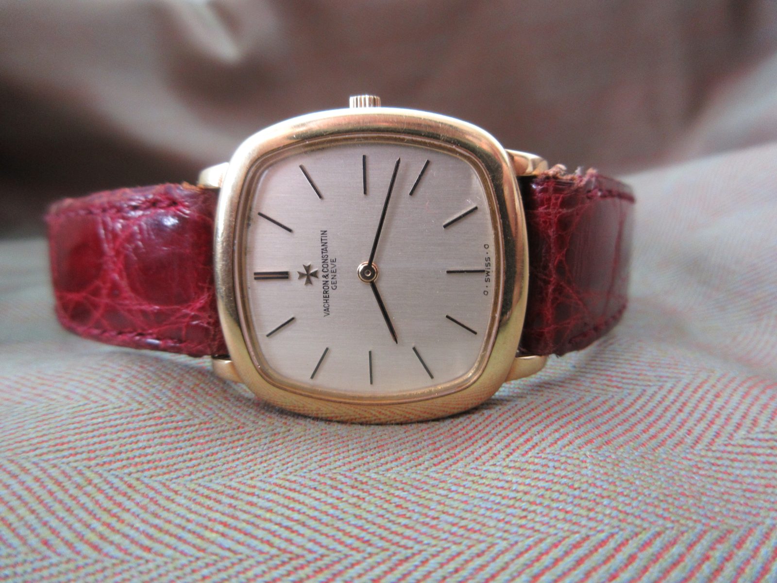 Vintage Vacheron Constantin 18k Yellow Gold TV Case 2098 - Image 6
