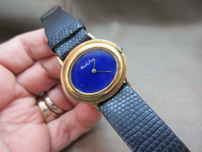 Bueche Girod 18k Vintage Lapis Dial