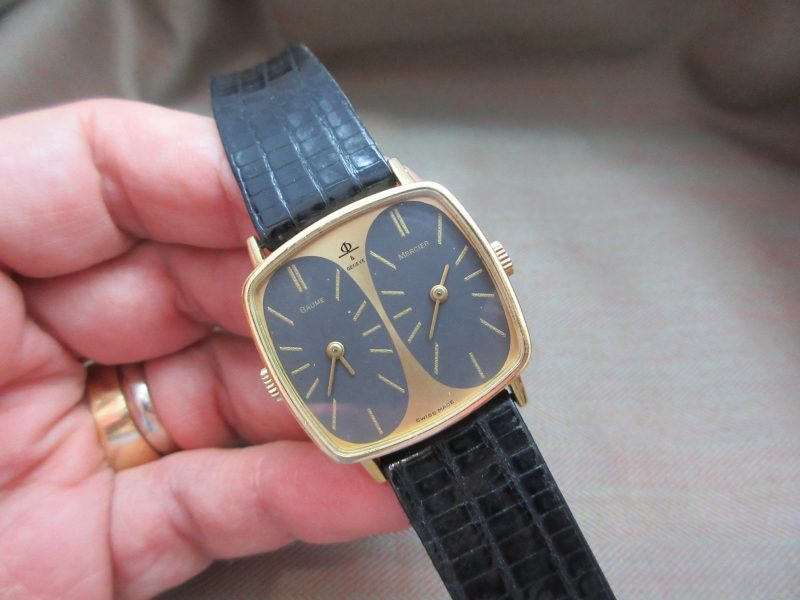 Baume Mercier Vintage 18k Twin Time 608160