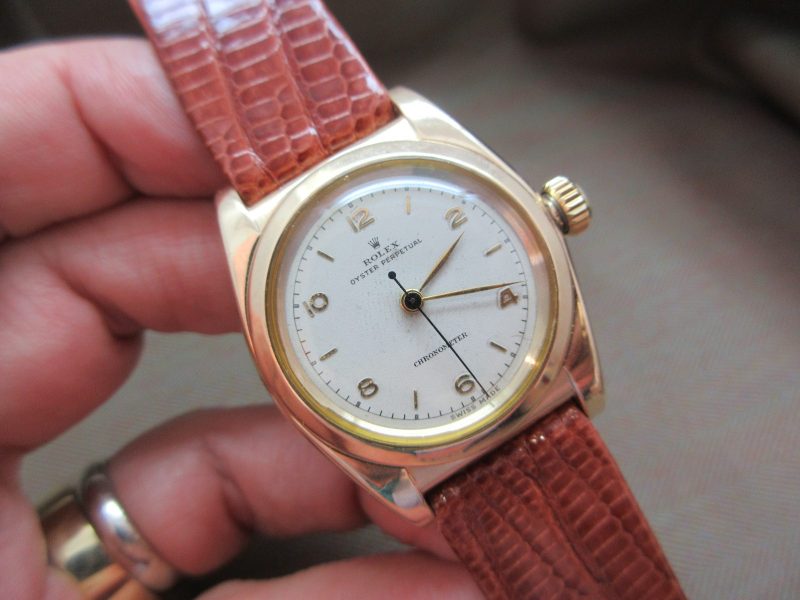 Rolex Vintage 14k Gold Bubbleback 3131 400k Serial