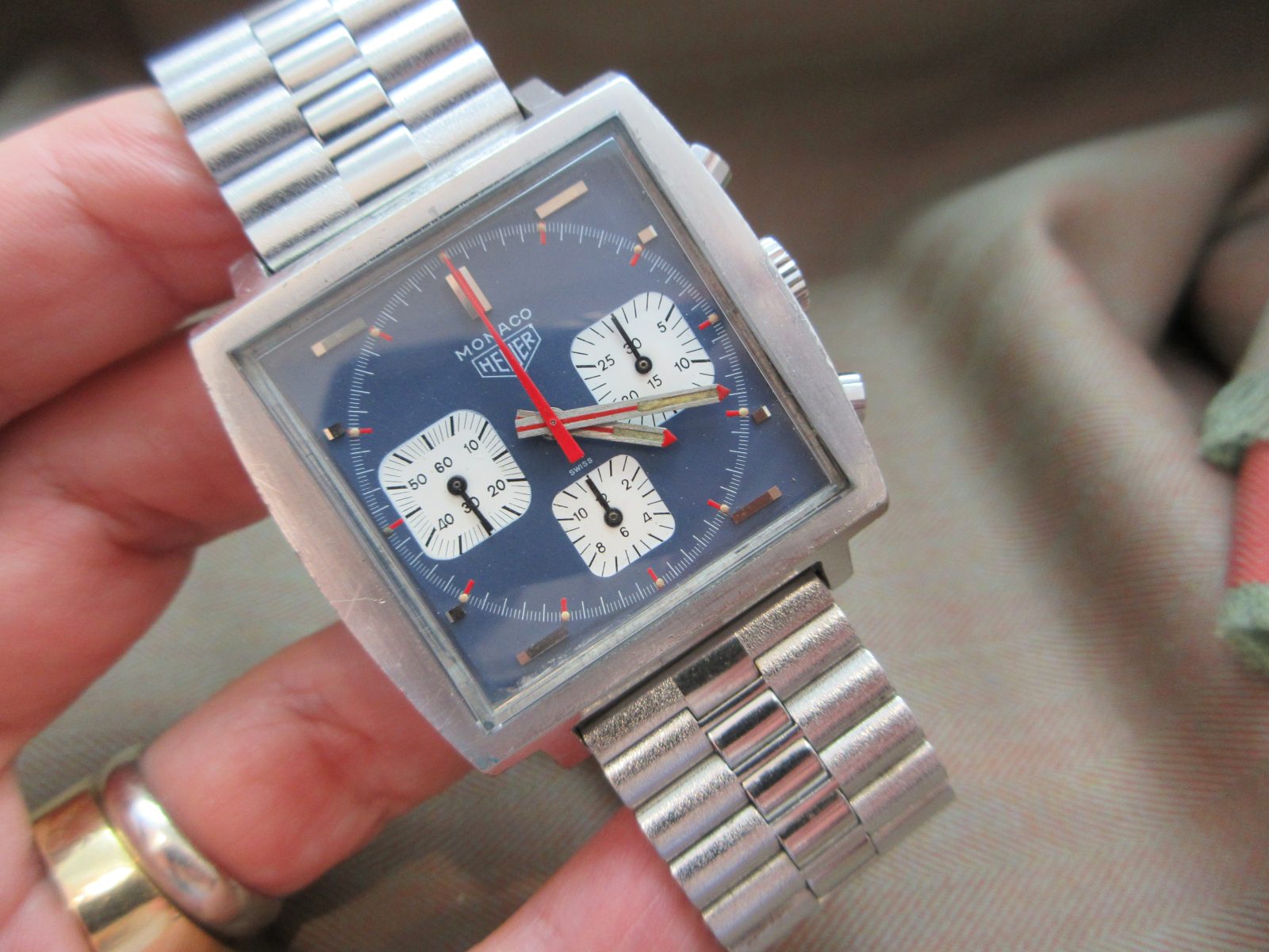 Heuer Vintage Steve McQueen 73633 Valjoux 7736 Chronograph - Image 2