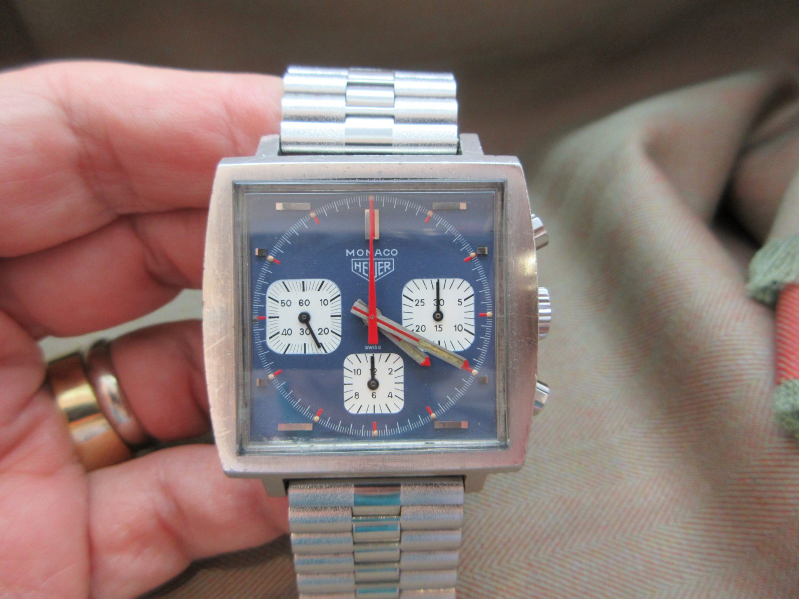 Heuer Vintage Steve McQueen 73633 Valjoux 7736 Chronograph - Image 12