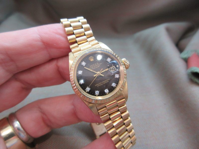 Rolex Vintage Ladies’ President Brown Stella Diamond-Set Dial 6917