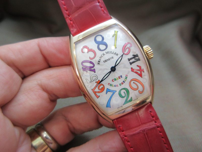 Franck Muller Vintage  18k Gold Crazy Hours Color Dreams 7851