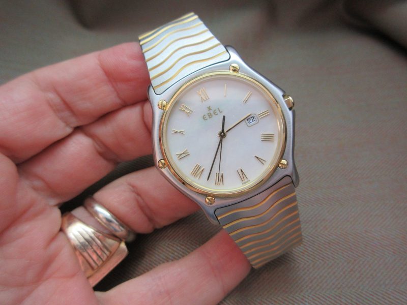 Ebel Vintage Wave Steel & 18K Gold Mother-of-Pearl Dial