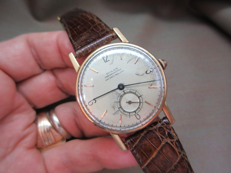 Rolex Vintage Chronometre 18k 3832 Giudici Milano