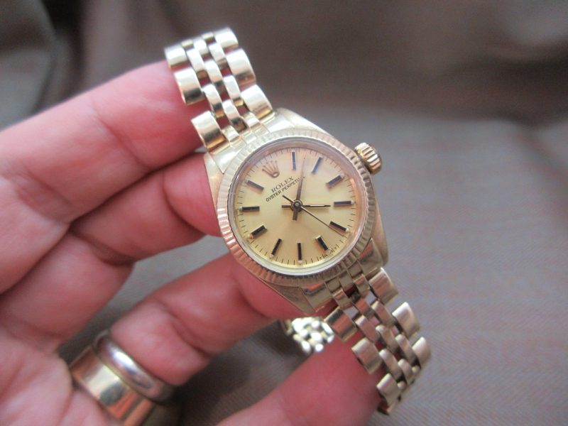 Rolex Vintage Ladies OP 14k Gold 6 Mil Serial