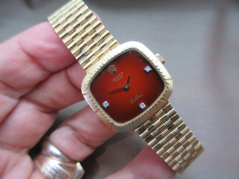 Rolex Vintage Cellini 18k Red Vignette dial
