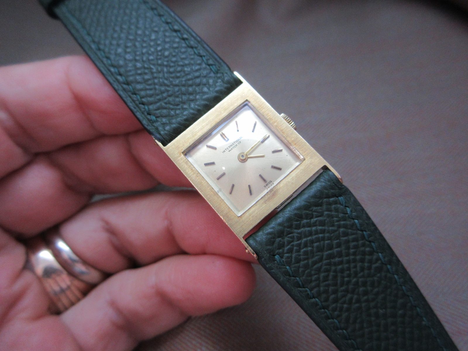 IWC x Tiffany & Co. Vintage 18k French-Made Tank Watch - Image 2