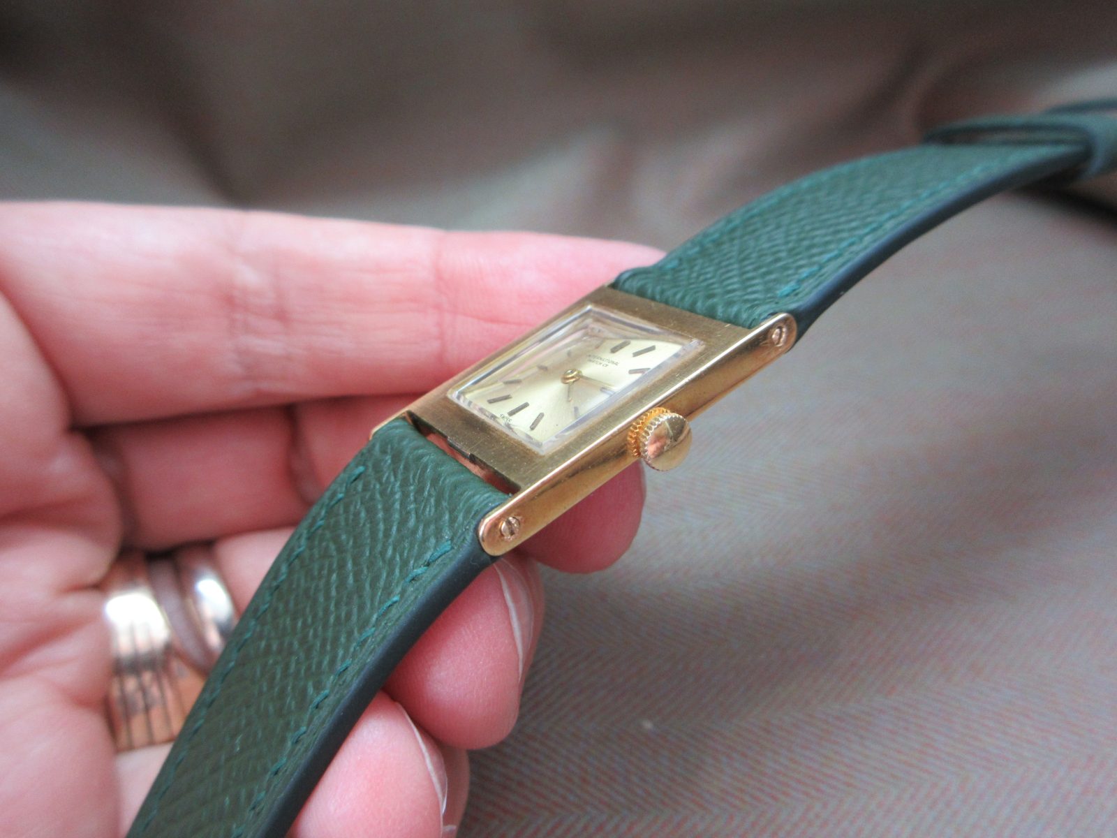 IWC x Tiffany & Co. Vintage 18k French-Made Tank Watch - Image 4