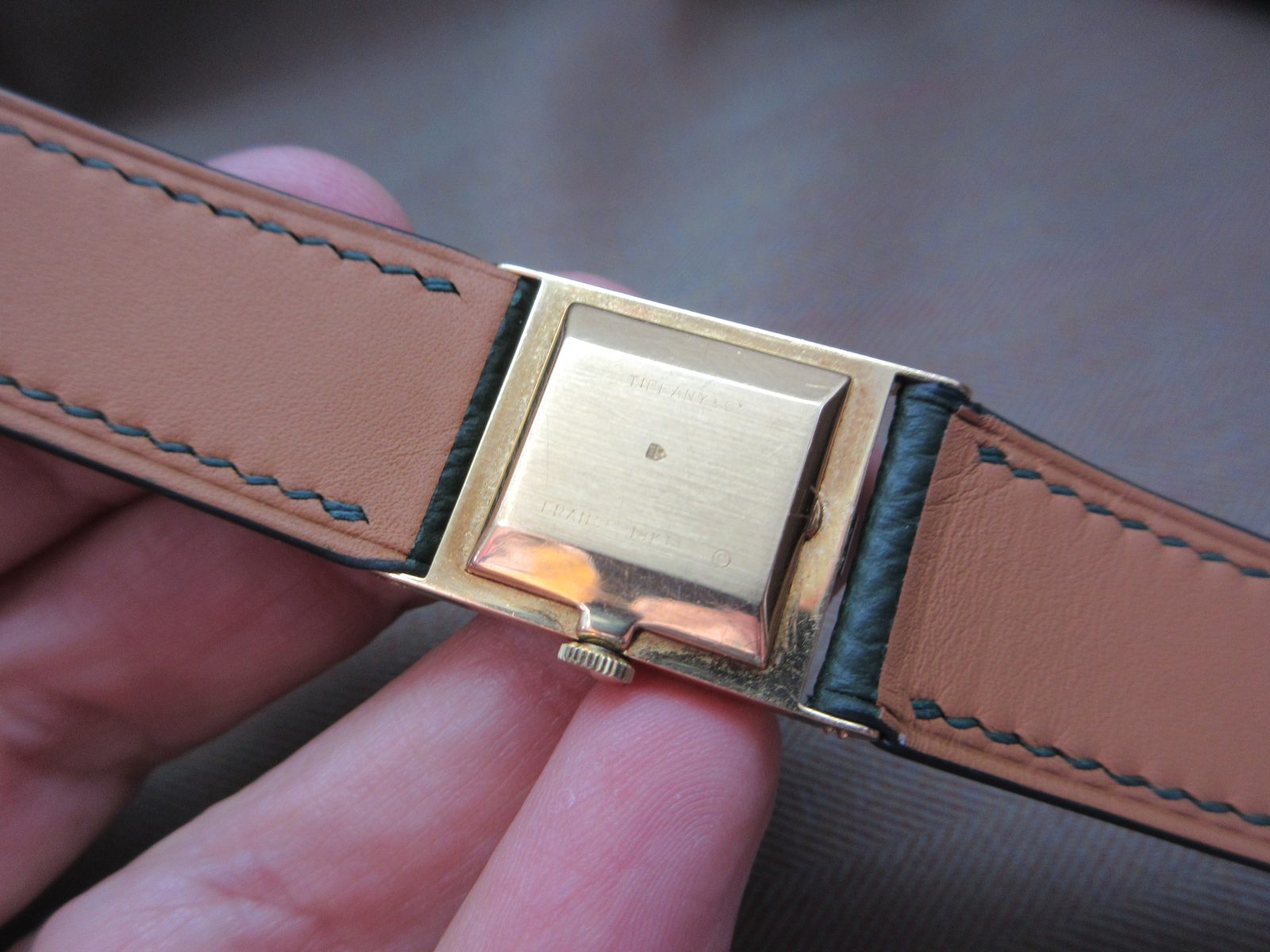 IWC x Tiffany & Co. Vintage 18k French-Made Tank Watch - Image 9