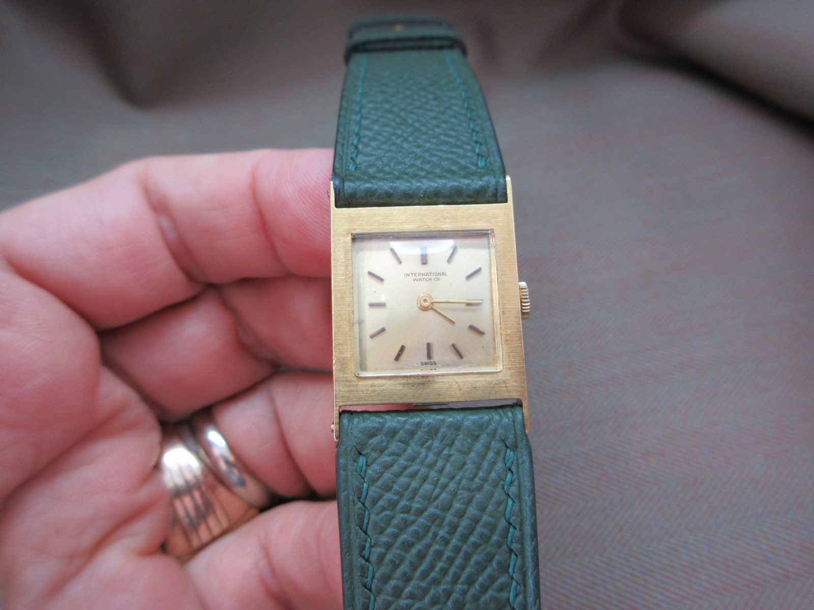 IWC x Tiffany & Co. Vintage 18k French-Made Tank Watch - Image 10