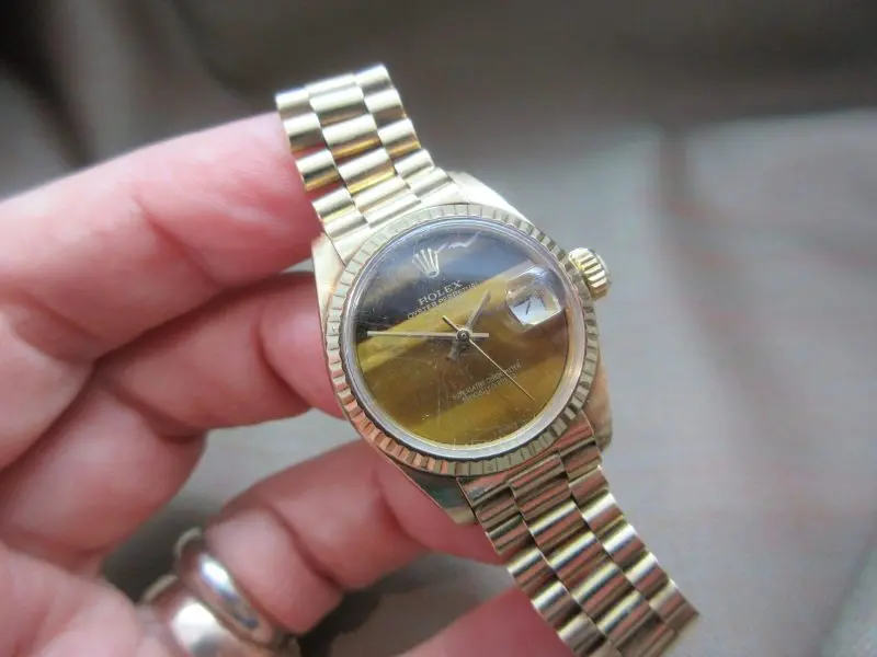 Rolex Vintage Lady President Ref. 6917 Original Tiger’s Eye Dial & Papers — 5M Serial